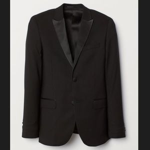 CLOSET CLEAR OUT H&M black wool tuxedo Jacket